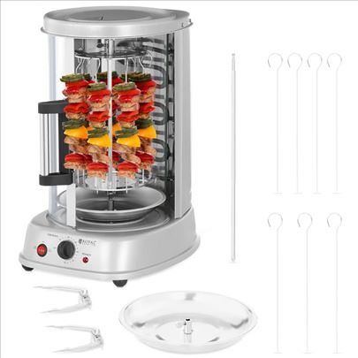 Royal Catering Elektricni Vertikalni Grill 3u1