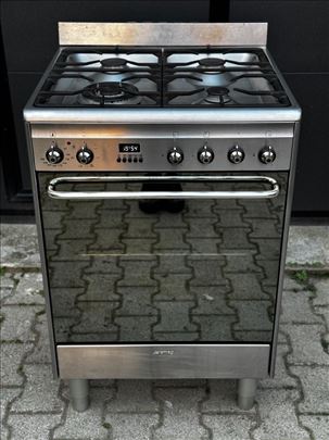 Smeg kombinovani šporet 60cm - Inox