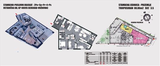 U izgradnji, Ustanička, 80,86m2