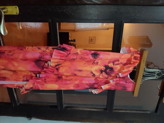 Letnja haljina roze - narandžasta