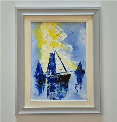 Ulje na platnu - Na moru 66. prelepa slika!