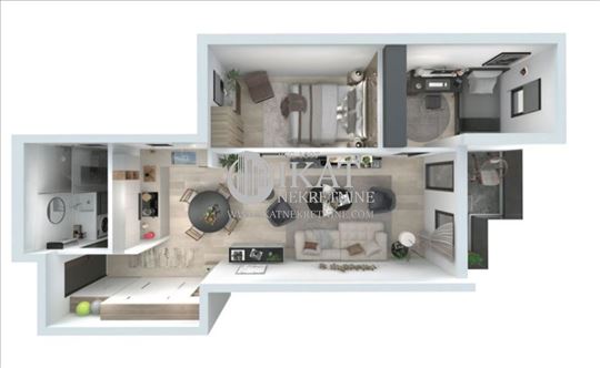 Zvezdara, Kluz 60,21m2novogradnja + PDV