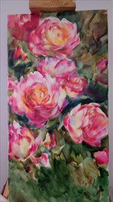 Prelepa umetnička slika "Ruže"2