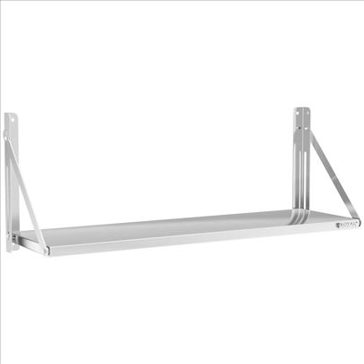 Royal Catering Inox Zidna Polica Sklopiva 120x30cm