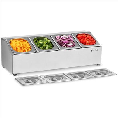 Royal Catering Drzac Za GN Posude Za Hranu 4x1.6L