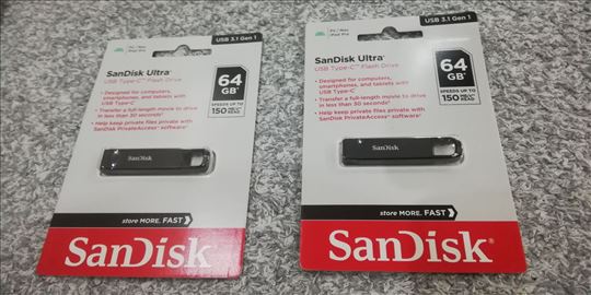 SanDisk Ultra Usb 3.1 Type C Flash Drive 64gb Novo