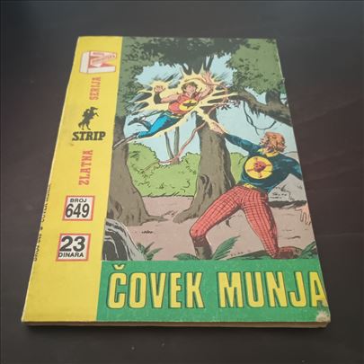 Zlatna Serija broj 649 Zagor Čovek munja vrlo doba