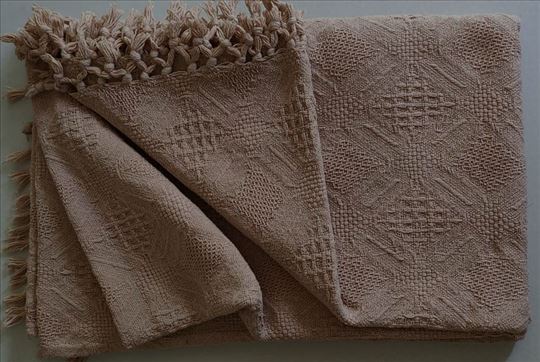 Orient Emporium pamučni rustični prekrivač sa resa