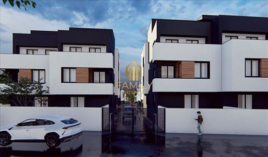 Trosoban stan sa dvorištem u urbanoj vili na Karag