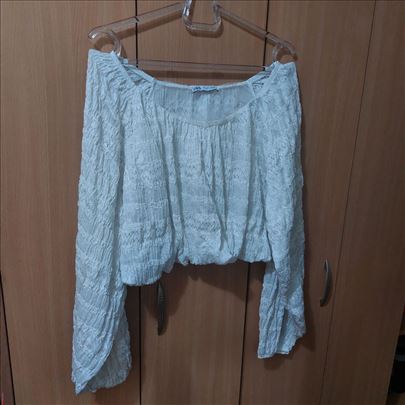 Zara čipkasta top majica L
