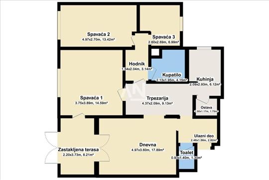 Marka Čelebonovića. Adaptibilan u 4.5-soban stan. 