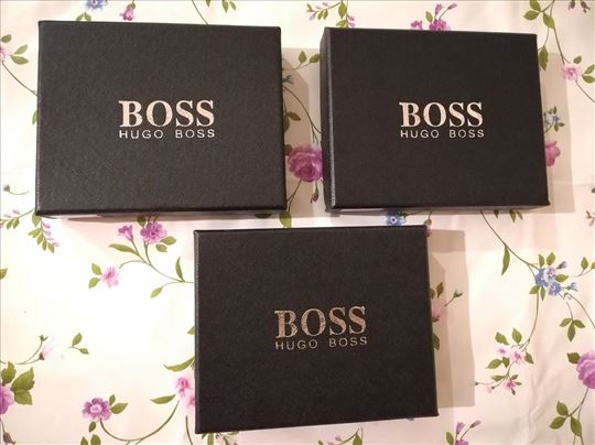 Novi muski kozni markirani novcanici Hugo Boss