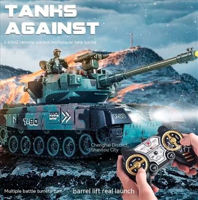 RC tenk T90 ispaljuje kuglice