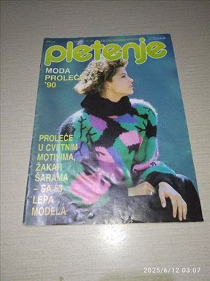 Casopis Pletenje moda prolece 1990 broj 28
