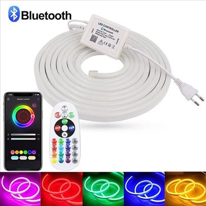 Neon LED Traka Sa Daljinskim I Aplikacijom 10m