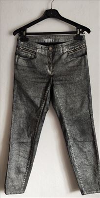 Hennes srebrno metalne farke kao nove vel.S