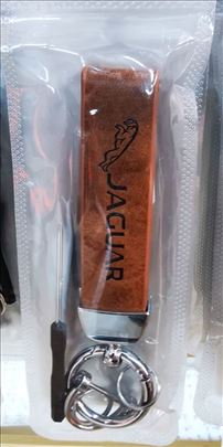 Jaguar kožni privezak za ključeve 