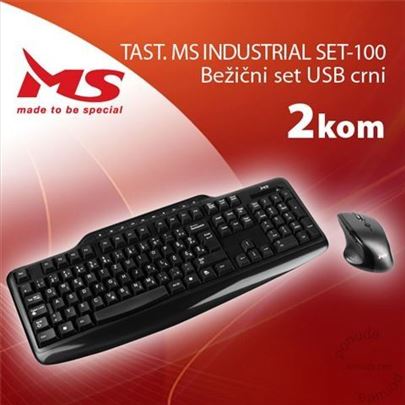 MS NET 100 BEŽIĆNA TASTAURA+MIŠ Garancija 