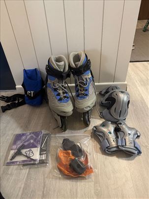 Roleri br. 51 Salomon sa štitnicima, vel 39 2/3