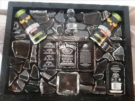 Jack Daniel i Guarana flaša slika bottle art ram 