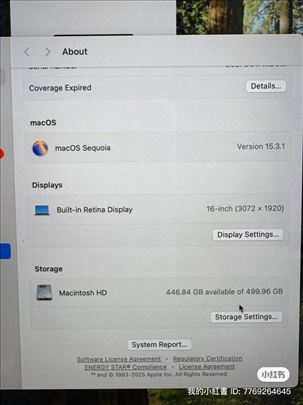 MacBook Pro i7 16 inch 2019