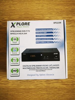Xplore XP2239 DVB-T2 Digitalni prijemnik 