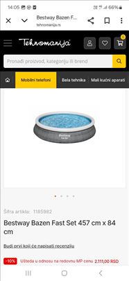 Bazen 457x84 oštećen 