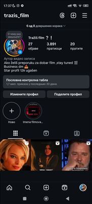 Instagram profil 1.5k i 4k 
