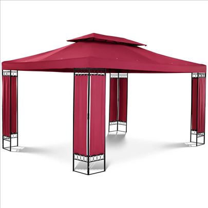 Uniprodo baštenski vrtni paviljon 3x4m, crveni