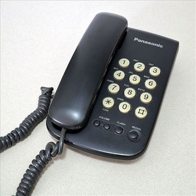 Fiksni telefon Panasonic KX-TS5MX-B, odličan