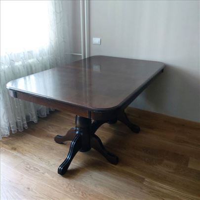 Trpezarijski sto (produživ) 155-200/100/79+stolice