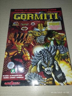 Gormiti album sa sličicama prazan