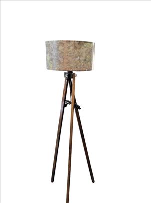 Podna lampa Rustik 102- tamno drvo/braon