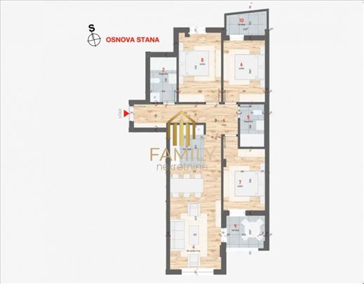 Prostran četvorosoban stan od 85m² sa dve terase –