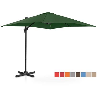 Uniprodo kvadratni suncobran 250x250cm rotirajuci