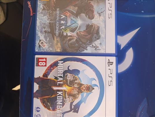 Ark Survival Ascended I Mortal Combat 1 PS5 disc