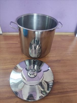 Šerpa inox sa poklopcem