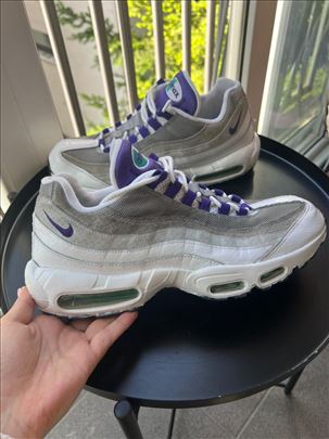 Nike air max 95 white gray white purple