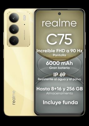 Realme C75 8/256gb gold nov