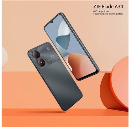 ZTE Blade A34 4/64gb Grey Novo 