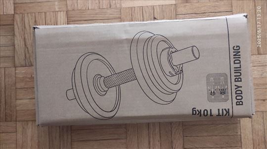Tegovi 10 kg i bučice 1 kg