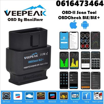 NOVO - Veepeak OBDCheck BLE+ Bluetooth OBD2 