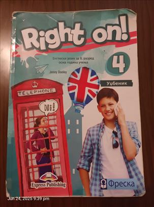 Right on 4. udžbenik za engleski jezik