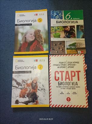 Udžbenici Biologija 5, 6. i 7. razred