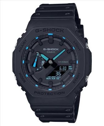 Casio G-Shock GA 2100 1A2 black blue novo org 