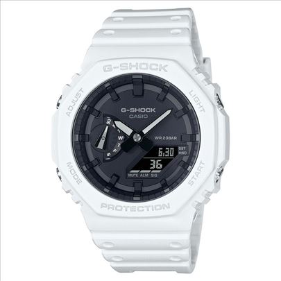 Casio G-Shock GA 2100 7A white blck novo original 
