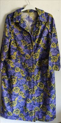 Vintage pamučna haljina-mantil u boho stilu L/XL