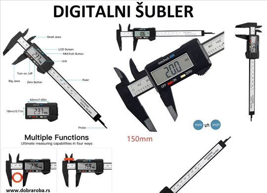 LCD digitalni elektronski subler - novo!