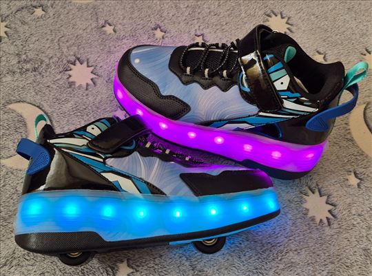 Patike sa točkićima ili bez, punjive, ima brojeva