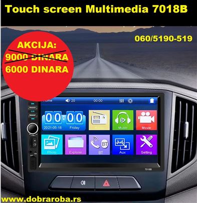Touch screen Multimedia 7018B - Novo!